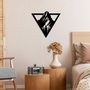 Wallity Matterhorn Escultura de Pared de Metal Negra